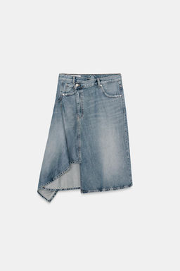 DENIM TRF MINI SKIRT - Zara фото 7