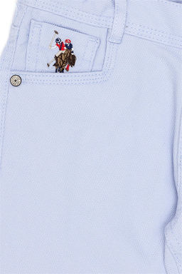 Голубые брюки из плотной ткани для мальчика - U.s. polo assn фото 8