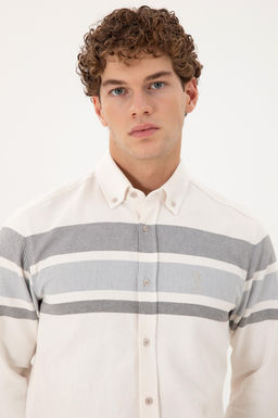 Мужская рубашка с длинным рукавом Stone Неожиданная скидка в корзине - U.s. polo assn фото 2