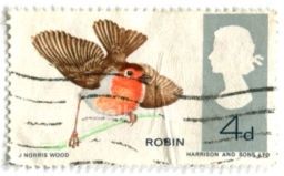 Марка Зарянка Великобритания