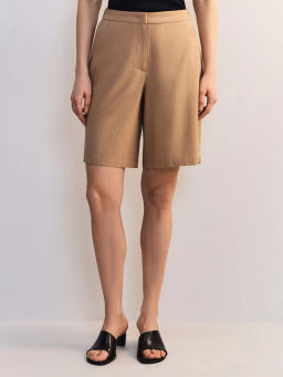 Шорты из вискозы и хлопка с отворотами ZR2605012116-63 / Zarina