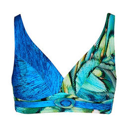 -72% БЮСТГАЛЬТЕР КУПАЛЬНЫ Milavitsa 470026/406 изумрудный набивной фото 2