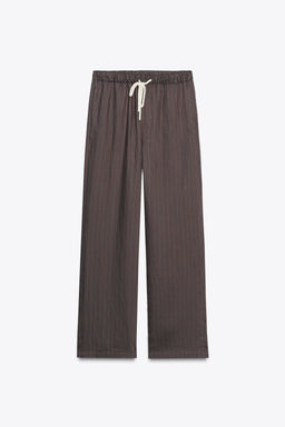 ZW COLLECTION STRIPED PYJAMA TROUSERS - Zara фото 5