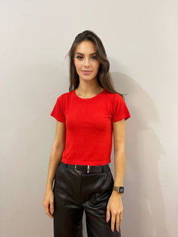 K10901 Джемпер (вязаный трикотаж) КРАСНЫЙ