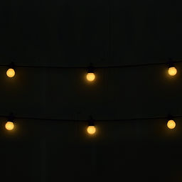 Электрогирлянда светодиодная Лампы 5,5см, 10 ламп, теплый