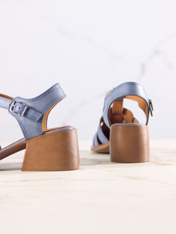 Босоножки 5035.23663bе. Вакса джинс+коричневый