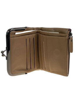 Женское портмоне из натуральной кожи, цвет хаки - Greta фото 2