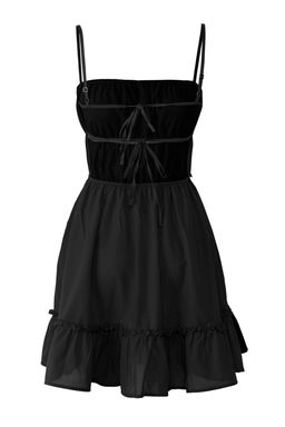 Pembe Dokuma Volanl? %100 Pamuk Plaj Mini Elbise TBESS25EL00120 - Trendyolmilla фото 12