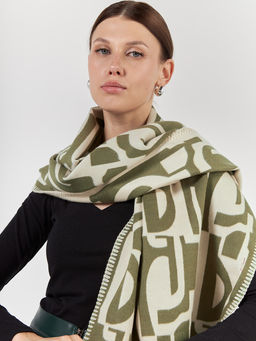 в СОСТАВЕ ШЕРСТЬ и КАШЕМИР Большой, мягкий, теплый однотонный двусторонний палантин. - Tantino фото 4