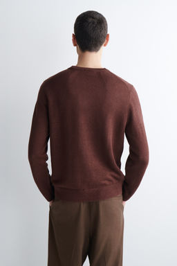 JERSEY DE PUNTO DE LINO CON CUELLO REDONDO - H&m фото 10
