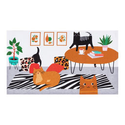 Набор кухонных полотенец Доляна Сats 35х60см-7шт, 100% хлопок  фото 7