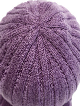 Шапка жен. шерсть+акр LB-N88046 violet - Labbra фото 7