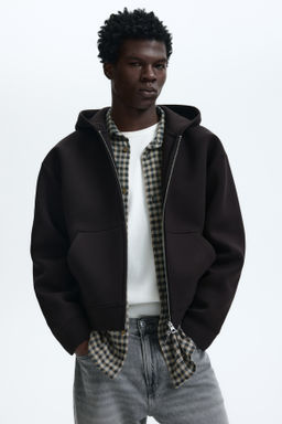 Chaqueta sudadera efecto neopreno Loose Fit - H&m фото 4