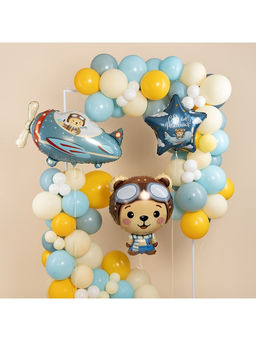 Воздушный шар фольгированный 30" «Медведь пилот»