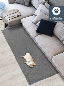 Коврик НАНОХЛОПОК SHAHINTEX 80х200 серый 03 S  фото 4