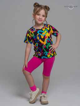 Костюм Актив яркие сердца-фуксия - Sovalina фото 5