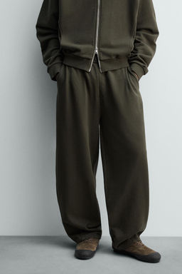 PANTAL?N JOGGER BALLOON FIT LAVADO / Khaki - Zara фото 2