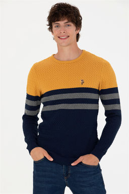 Свитер U.S. Polo Assn мужской темно-синий хлопок  фото 10