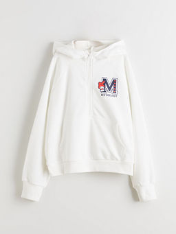 Kap??onlu My Melody Bask?l? K?z ?ocuk Sweatshirt