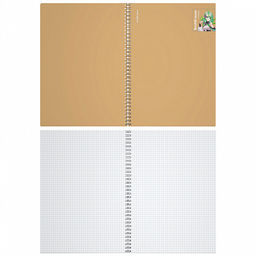 Цена за 1 шт. Тетрадь общая с пластиковой обложкой на спирали ErichKrause Manga бежевый, А4, 80 листов, клетка  фото 2