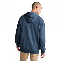 Мужская толстовка Timberland Sweatshirt Hoodie Boot Logo Regular синяя  фото 2
