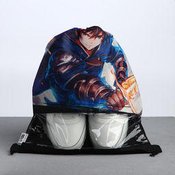 Сумка для обуви Аниме воин, с прозрачным окном - Artfox фото 3