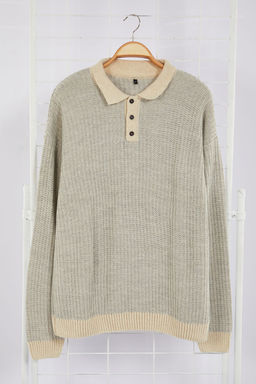 TRENDYOL MAN Lacivert Casual Regular Polo Yaka Dokulu Triko Kazak TMNAW25KZ00007 - Trendyolmilla фото 6