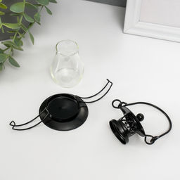 Подсвечник-фонарь на 1 свечу «Пузатый», 9.2×6.2×5.8 см