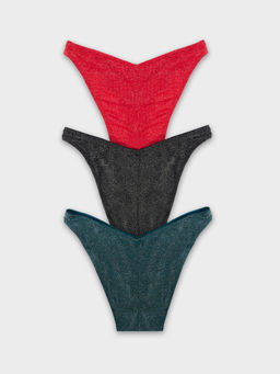 Трусы Mark Formelle слипы полиамид с люрексом красные  фото 9