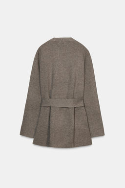 PLAIN KNIT CARDIGAN WITH BELT - Zara фото 21
