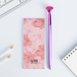 Подарочный набор, блокнот 32 листа A7 и ручка пластик С 8 Марта - Artfox фото 4