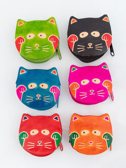 Кошелек под мелочь Кот №0198/6 6шт/уп