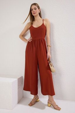 TRENDYOLMILLA Kiremit Genis Paca Dokuma Tulum TWOSS25TU00002