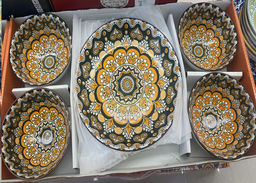 Салатник 5 штук 11,5х6 см / WY-22 /уп 20/ цветная коробка