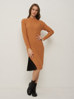 Платье женское 5212-2478. 50437/С12 карамель/чёрный