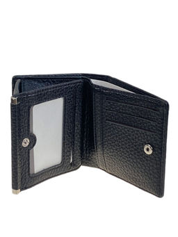 Женский кошелёк из натуральной кожи, цвет черный - Greta фото 2