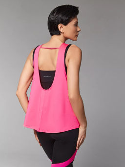 Удлиненная майка с глубоким вырезом на спине - NEVERLATE фото 2