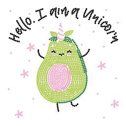 Кристальная (алмазная) мозаика ФРЕЯ ALBP-284 постер Счастливый авокадо 20 х 20 см