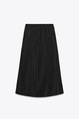 ZW COLLECTION TECHNICAL EFFECT MIDI SKIRT - Zara фото 8