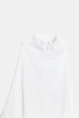 VESTIDO MID HALTER GODETS / Blanco - Zara фото 9