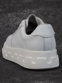 05-PDXL102-1 WHITE Кроссовки женские (натуральная кожа)