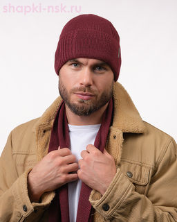 04623 F 1А Тэйм Комплект мужской флис (шапка+шарф) (57-59)