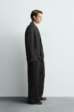 LIMITED EDITION PAISLEY JACQUARD FLOWING SUIT TROUSERS - Zara фото 4