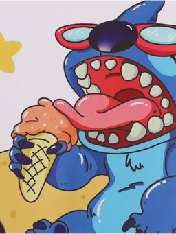 Ежедневник А5, 80 листов, «Стич на пляже»