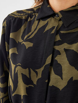 Desenli Kad?n G?mlek Elbise