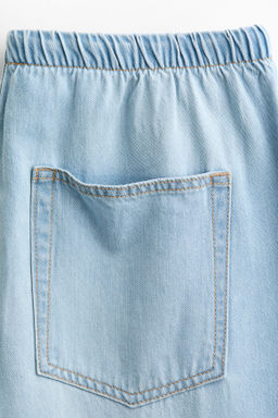 Pantal?n denim con cord?n de ajuste - H&m фото 6