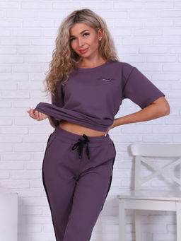 Костюм женский 5-316а (кофейно-серый)