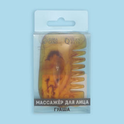 Массажёр Гуаша Гребень, 9,5 5,5 см, PVC-коробка, цвет янтарный - Queen fair фото 7