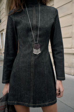 Z1975 MINI DENIM DRESS - Zara фото 4