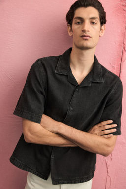 Camisa resort en denim Regular Fit - H&m фото 4
